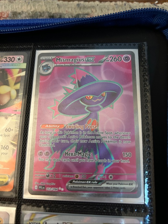 Pokemon Other - Pokemon Mismagius EXPink Purple Holo Trading Card